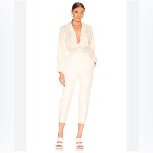 LBLC THE LABEL CREAM Juliette Jumpsuit NWT SIZE L NWT $165
